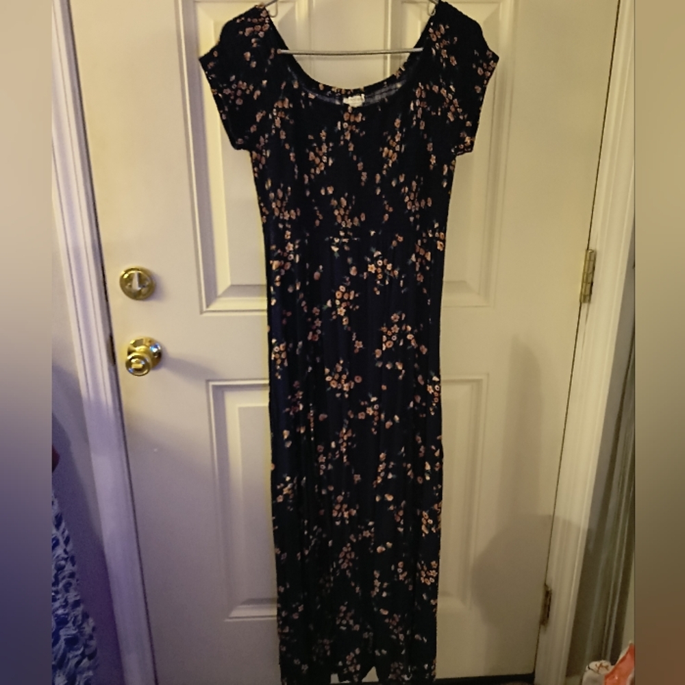 Loralette Floral Black Maxi Dress